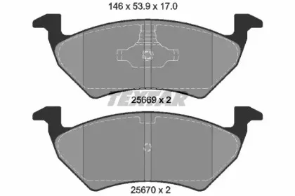 Комплект тормозных колодок, дисковый тормоз TEXTAR купить