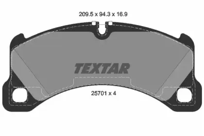 Комплект тормозных колодок, дисковый тормоз TEXTAR купить
