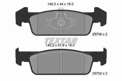 Комплект тормозных колодок, дисковый тормоз TEXTAR купить