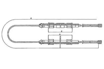 Трос, стояночная тормозная система TEXTAR купить