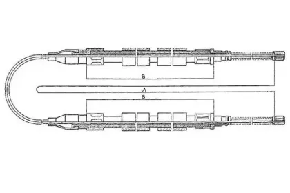 Трос, стояночная тормозная система TEXTAR купить
