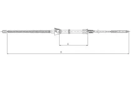 Трос, стояночная тормозная система TEXTAR купить