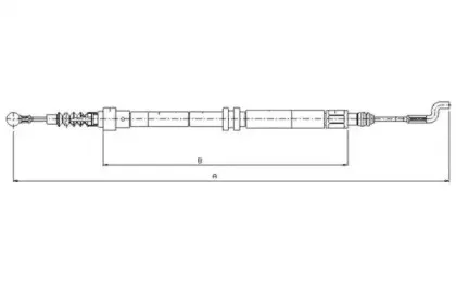 Трос, стояночная тормозная система TEXTAR купить