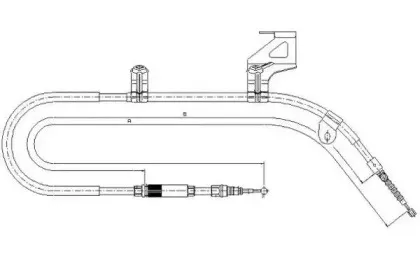 Трос, стояночная тормозная система TEXTAR купить