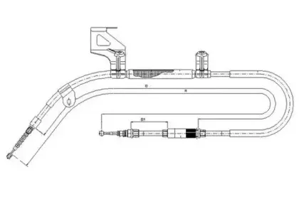 Трос, стояночная тормозная система TEXTAR купить