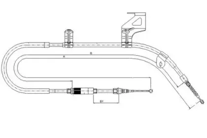 Трос, стояночная тормозная система TEXTAR купить
