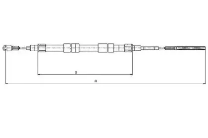 Трос, стояночная тормозная система TEXTAR купить