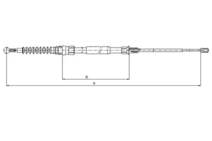Трос, стояночная тормозная система TEXTAR купить
