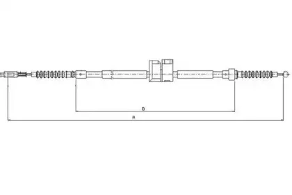 Трос, стояночная тормозная система TEXTAR купить