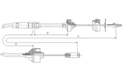 Трос, управление сцеплением TEXTAR купить