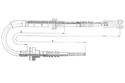 Трос, управление сцеплением TEXTAR купить