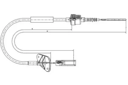 Трос, управление сцеплением TEXTAR купить