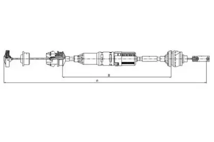 Трос, управление сцеплением TEXTAR купить