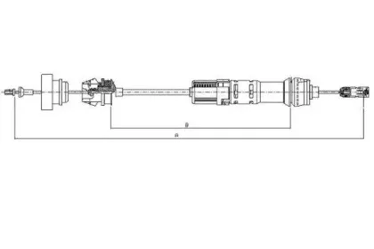 Трос, управление сцеплением TEXTAR купить