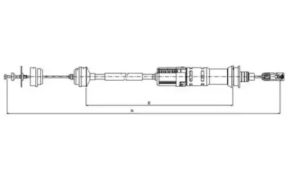Трос, управление сцеплением TEXTAR купить