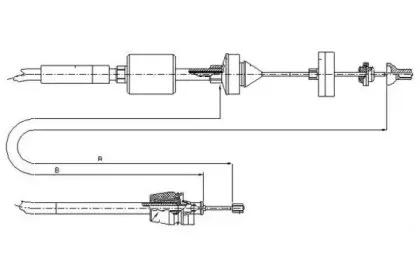 Трос, управление сцеплением TEXTAR купить