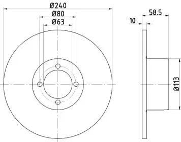 Тормозной диск TEXTAR купить