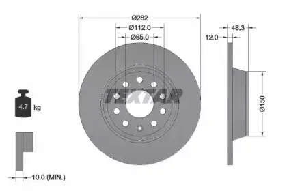 Тормозной диск TEXTAR купить