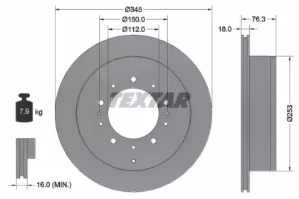 Тормозной диск TEXTAR купить