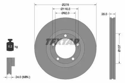 Тормозной диск TEXTAR купить