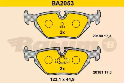 Комплект тормозных колодок, дисковый тормоз BARUM купить