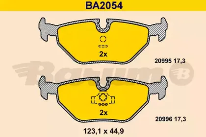 Комплект тормозных колодок, дисковый тормоз BARUM купить
