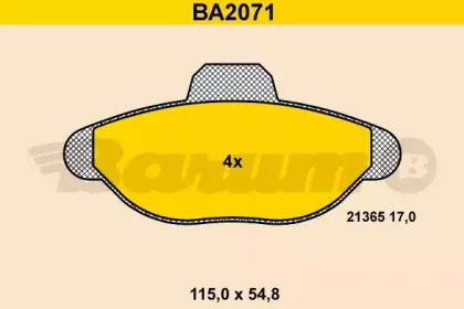 Комплект тормозных колодок, дисковый тормоз BARUM купить