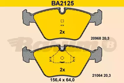 Комплект тормозных колодок, дисковый тормоз BARUM купить