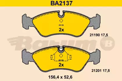 Комплект тормозных колодок, дисковый тормоз BARUM купить