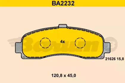 Комплект тормозных колодок, дисковый тормоз BARUM купить
