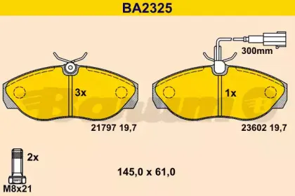 Комплект тормозных колодок, дисковый тормоз BARUM купить