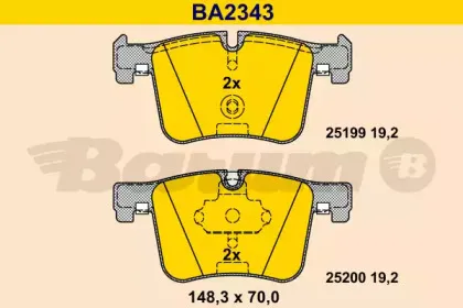 Комплект тормозных колодок, дисковый тормоз BARUM купить