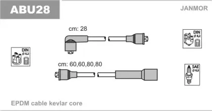 Комплект проводов зажигания JANMOR купить