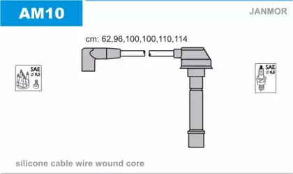 Комплект проводов зажигания JANMOR купить