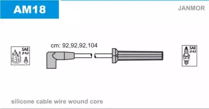 Комплект проводов зажигания JANMOR купить