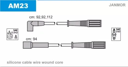 Комплект проводов зажигания JANMOR купить