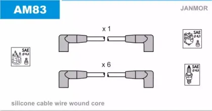 Комплект проводов зажигания JANMOR купить