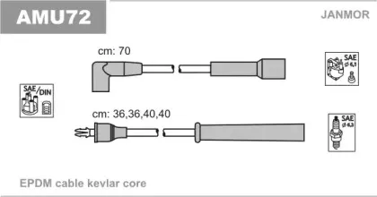 Комплект проводов зажигания JANMOR купить