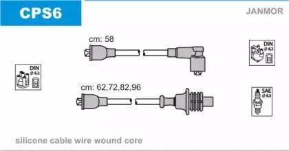 Комплект проводов зажигания JANMOR купить