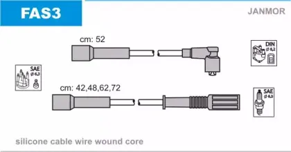 Комплект проводов зажигания JANMOR купить