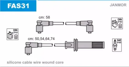 Комплект проводов зажигания JANMOR купить