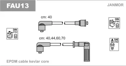 Комплект проводов зажигания JANMOR купить