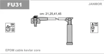 Комплект проводов зажигания JANMOR купить