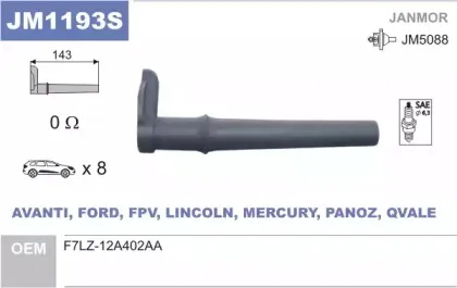 Вилка, катушка зажигания JANMOR купить