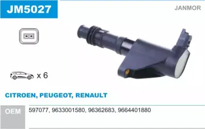 Катушка зажигания JANMOR купить