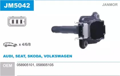 Катушка зажигания JANMOR купить