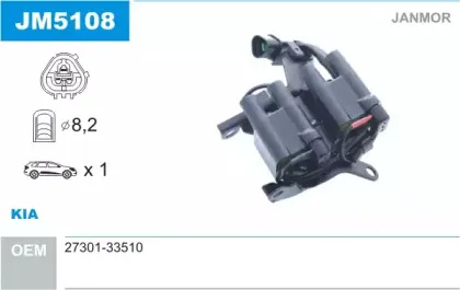 Катушка зажигания JANMOR купить