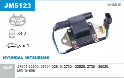 Катушка зажигания JANMOR купить