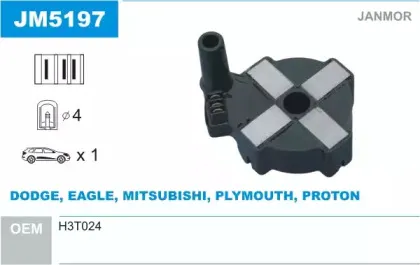 Катушка зажигания JANMOR купить