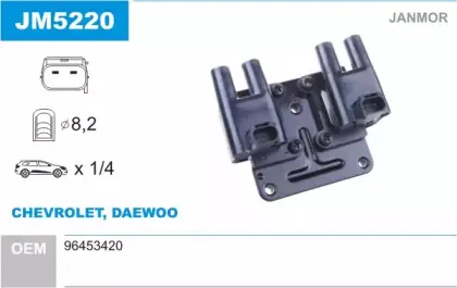 Катушка зажигания JANMOR купить